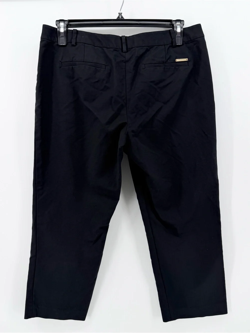 Classic Michael Kors Black Cotton Capri Pants, Size 14, Straight Leg Style!